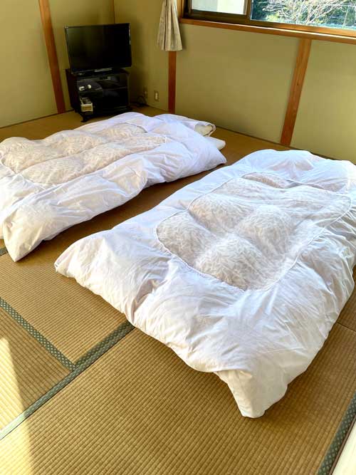 レンタルふとんをひいた画像