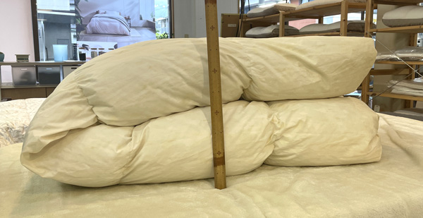 羽毛布団の洗濯後その2