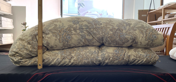 羽毛布団の洗濯前その1