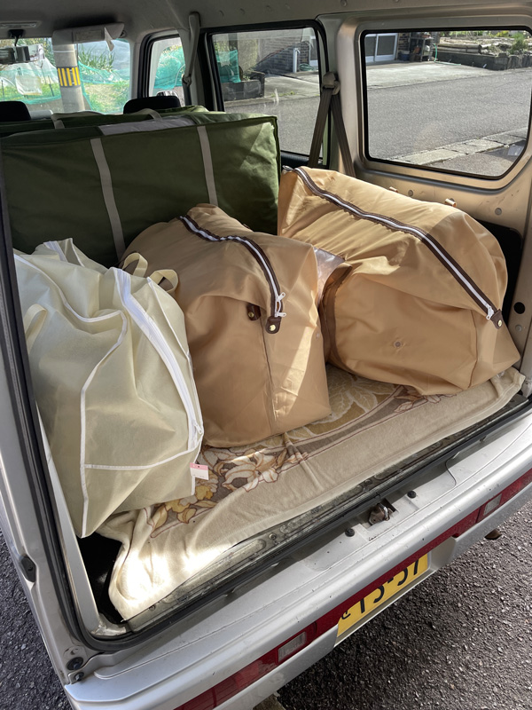 レンタルふとん午後の配達